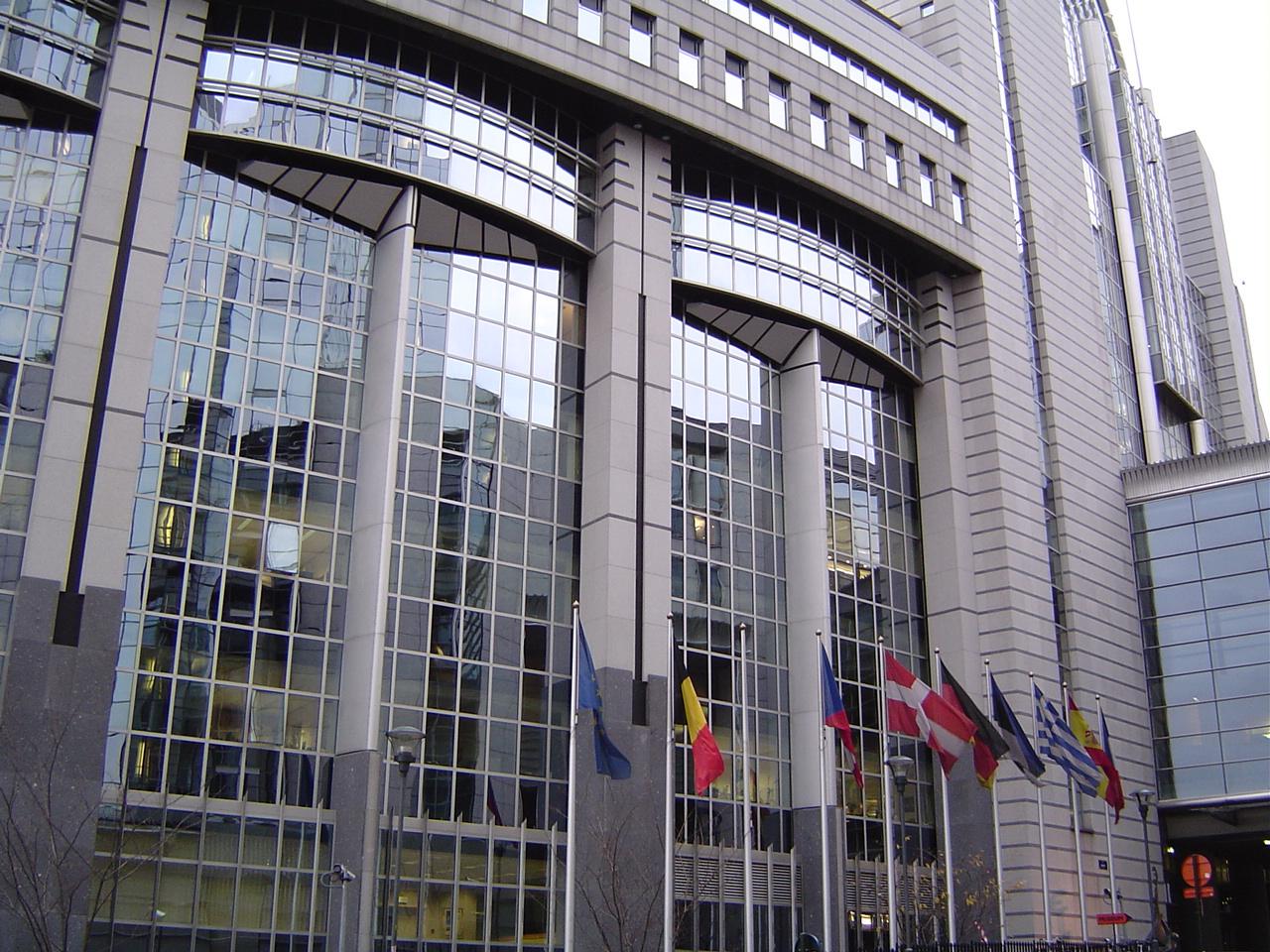 Strasburq. The building of the European Parliament